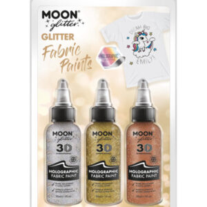 Moon Glitter Holographic Glitter Fabric Paint,