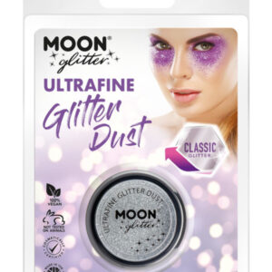 Moon Glitter Classic Ultrafine Glitter Dust,Silver