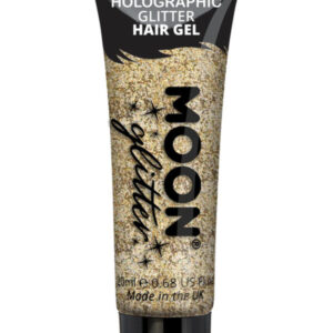 Moon Glitter Holographic Glitter Hair Gel, Gold