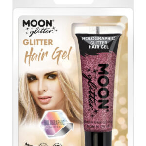 Moon Glitter Holographic Glitter Hair Gel, Pink