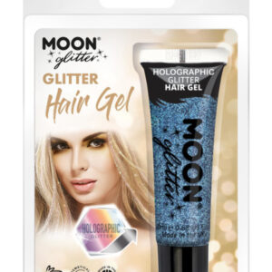 Moon Glitter Holographic Glitter Hair Gel, Blue