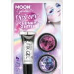 Moon Glitter Themed Clamshells, Pink