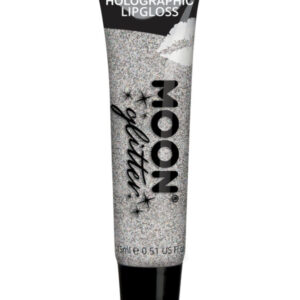 Moon Glitter Holographic Glitter Lipgloss, Silver
