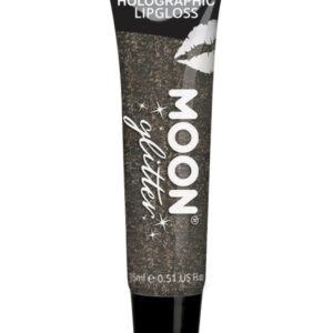 Moon Glitter Holographic Glitter Lipgloss, Black