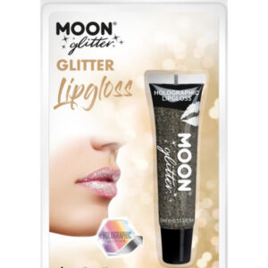 Moon Glitter Holographic Glitter Lipgloss, Black