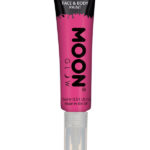 Moon Glow Intense Neon UV Face Paint, Hot Pink