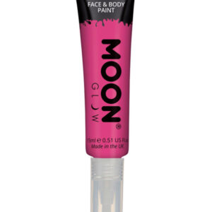Moon Glow Intense Neon UV Face Paint, Hot Pink
