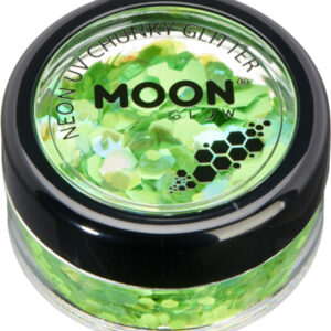 Moon Glow - Neon UV Chunky Glitter, Green