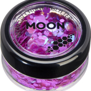 Moon Glow - Neon UV Chunky Glitter, Purple
