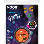 Moon Glow - Neon UV Chunky Glitter, Orange