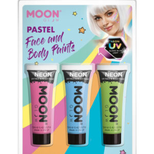 Moon Glow Pastel Neon UV Face Paint,