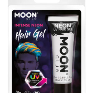 Moon Glow Intense Neon UV Hair Gel, White