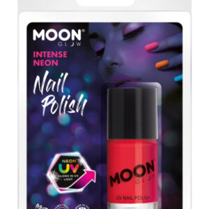 Moon Glow Intense Neon UV Nail Polish, Intense Red