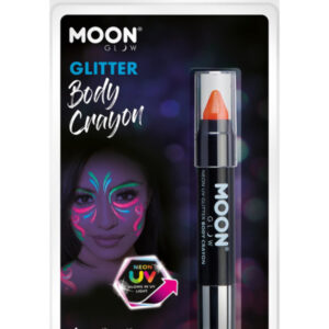 Moon Glow - Neon UV Glitter Body Crayons, Orange