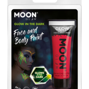 Moon Glow - Glow in the Dark Face Paint, Red