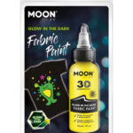 Moon Glow - Glow in the Dark Fabric Paint, Yellow