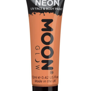 Moon Glow Pastel Neon UV Face Paint, Pastel Orange