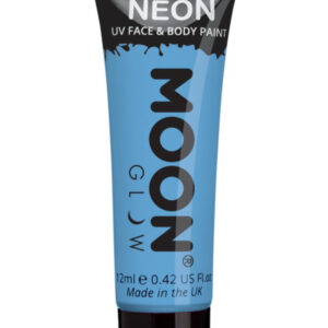 Moon Glow Pastel Neon UV Face Paint, Pastel Blue