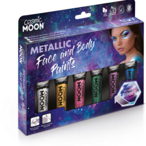 Cosmic Moon Metallic Face & Body Paint, Assorted