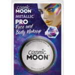 Cosmic Moon Metallic Pro Face Paint Cake Pots, Sil
