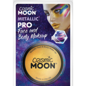 Cosmic Moon Metallic Pro Face Paint Cake Pots, Gol