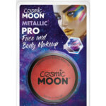 Cosmic Moon Metallic Pro Face Paint Cake pots, Red
