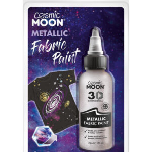 Cosmic Moon Metallic Fabric Paint, Silver