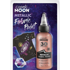 Cosmic Moon Metallic Fabric Paint, Rose Gold
