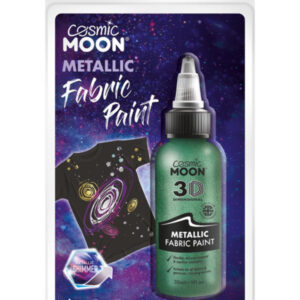 Cosmic Moon Metallic Fabric Paint, Green