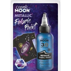 Cosmic Moon Metallic fabric Paint, Blue