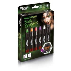 Moon Terror Halloween Body Crayons, Assorted