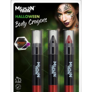 Moon Terror Halloween Body Crayons,