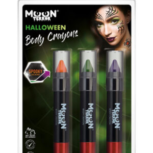 Moon Terror Halloween Body Crayons,