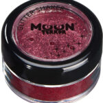 Moon Terror Halloween Glitter Shakers, Red