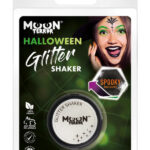 Moon Terror Halloween Glitter Shakers, White